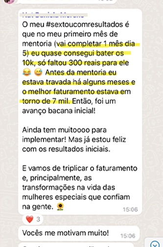 Depoimento real de nutricionista sobre os resultados do programa, 4