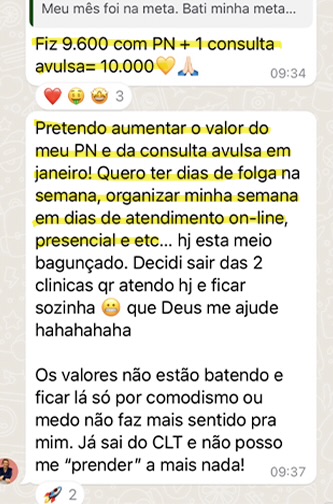 Depoimento real de nutricionista sobre os resultados do programa, 7