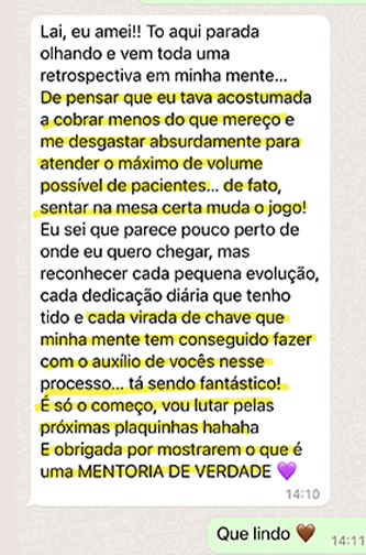 Depoimento real de nutricionista sobre os resultados do programa, 5
